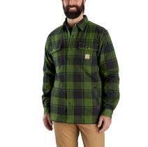 Chive Relaxed Fit Flannel Sherpa-Lined Shirt Jac