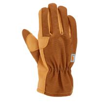 Carhartt Brown Duck/Synthetic Leather Open Cuff Glove