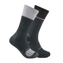 Gray Force® Midweight Steel Toe Crew Sock 2-Pack