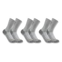 Charcoal Force® Midweight Crew Sock 3-Pack