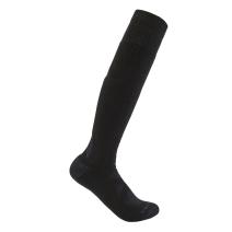 Black Heavyweight Merino Wool Blend Over the Calf Sock