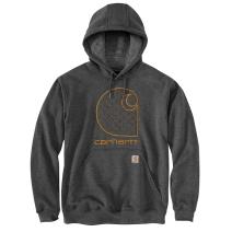 Carbon Heather Loose Fit Midweight C Graphic Sweatshirt