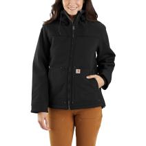 Black Women's Super Dux Relaxed Fit Sherpa-Lined Jacket