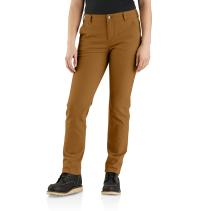 Carhartt Brown Women's Rugged Flex® Relaxed Fit Canvas Work Pant