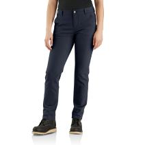 Navy Women's Rugged Flex® Relaxed Fit Canvas Work Pant