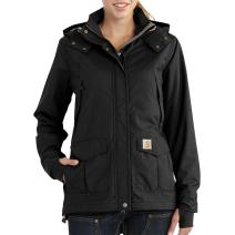 Black Women's Shoreline Storm Defender® Relaxed Fit Heavyweight Jacket - 1 Warm Rating