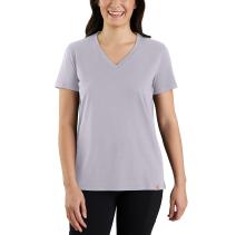 Lilac Haze Women's Relaxed Fit Lightweight Short-Sleeve V-Neck T-Shirt