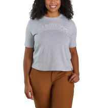 Heather Gray Women's TENCEL™ Fiber Series Loose Fit Lightweight Short-Sleeve Carhartt Graphic T-shirt