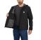 Black Carhartt 104671 - Black | Model is 6'2" with a 40.5" chest, wearing Medium