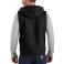 Black Carhartt 103837 Back View - Black | Model is 6'2" with a 40.5" chest, wearing Medium