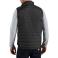 Black Carhartt 102286 Back View - Black | Model is 6'2" with a 40.5" chest, wearing Medium