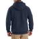 New Navy Carhartt 103312 Back View - New Navy | Model is 6'2" with a 40.5" chest, wearing Medium