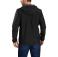 Black Carhartt 104671 Back View - Black | Model is 6'2" with a 40.5" chest, wearing Medium