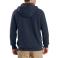 New Navy Carhartt 103308 Back View - New Navy | Model is 6'2" with a 40.5" chest, wearing Medium