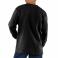 Black Carhartt K126 Back View - Black | Model is 6'2" with a 40.5" chest, wearing Medium
