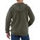 Moss Carhartt K122 Back View - Moss | Model is 6'0" with a 40" chest, wearing Medium