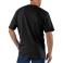Black Carhartt K87 Back View - Black | Model is 6'2" with a 40.5" chest, wearing Medium