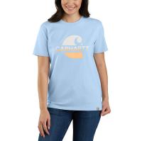 Carhartt 105738 - Women's Loose Fit Heavyweight Short-Sleeve Faded C Graphic T-Shirt