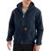 Midnight Carhartt J130 Front View - Midnight | Model is 6'2" with a 40.5" chest, wearing Medium