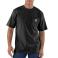 Black Carhartt K87 Front View - Black | Model is 6'2" with a 40.5" chest, wearing Medium