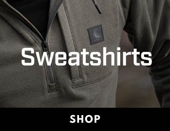 Mens Sweatshirts A closeup of a gray carhartt sweatshirt
