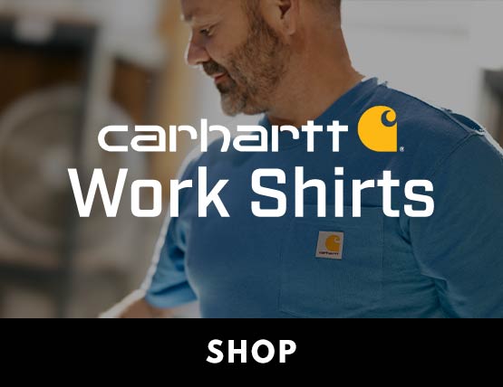 Carhartt work t-shirts A man wearing a blue Carhartt work t-shirt