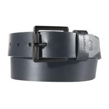 Black/Black Bridle Leather Roller Buckle Belt