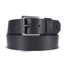 Black Bridle Leather Roller Buckle Belt