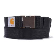 Black Rugged Flex® Nylon Webbing Belt
