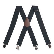 Black Rugged Flex&trade; Elastic Suspenders
