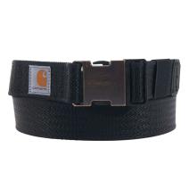 Black Rugged Flex&trade; Nylon Webbing Belt