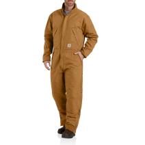Carhartt Brown Washed Duck Insulated Coveralls