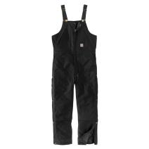 Black Loose Fit Firm Duck Insulated Biberall