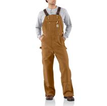 Carhartt Brown Loose Fit Firm Duck Bib Overall