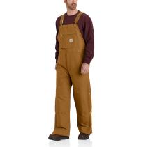 Carhartt Brown Loose Fit Firm Duck Insulated Bib Overall