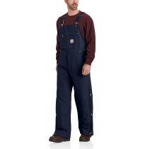 Dark Navy Loose Fit Firm Duck Insulated Bib Overall