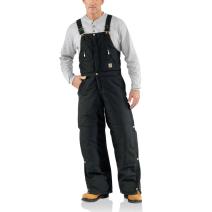 Black Extremes® Arctic Zip Front Bib Overall - Quilt Lined