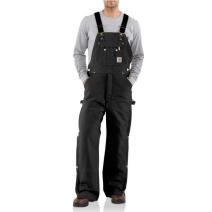 Black Duck Zip-to-Thigh Bib Overall - Quilt Lined