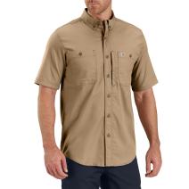 Dark Khaki Rugged Professional™ Series Short-Sleeve Shirt