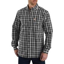 Black Essential Plaid Long Sleeve Shirt