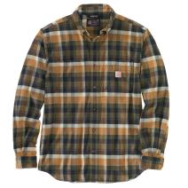 Basil Rugged Flex® Relaxed Fit Midweight Flannel Long-Sleeve Shirt