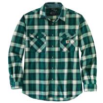 Tidal Relaxed Fit Lightweight Long Sleeve Snap Front Plaid Shirt