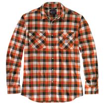 Jasper Relaxed Fit Midweight Long Sleeve Snap Front Plaid Shirt