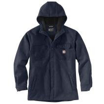 Navy Rain Defender® Relaxed Fit Heavyweight Hooded Shirt Jac