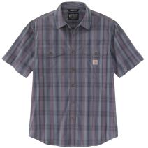 Bluestone Rugged Flex® Relaxed Fit Lightweight Plaid Short Sleeve Shirt 