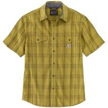True Olive Rugged Flex® Relaxed Fit Lightweight Plaid Short Sleeve Shirt 