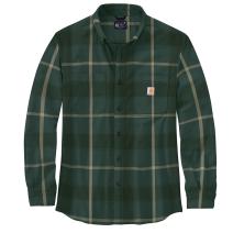 Frosted Balsam Rugged Flex® Relaxed Fit Midweight Flannel Long-Sleeve Plaid Shirt