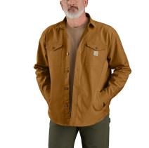 Carhartt Brown Montana Rugged Flex Loose Fit Heavyweight Duck Shirt Jac