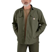 Dusty Olive Montana Rugged Flex Loose Fit Heavyweight Duck Shirt Jac
