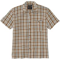 Carhartt Brown Force Sun Defender™ Relaxed Fit Lightweight Short-Sleeve Plaid Shirt